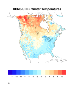 RCM3 DJF temp bias