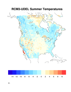 RCM3 JJA temp bias