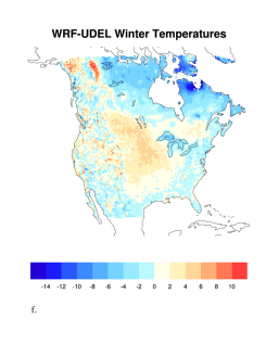 WRFG DJF temp bias